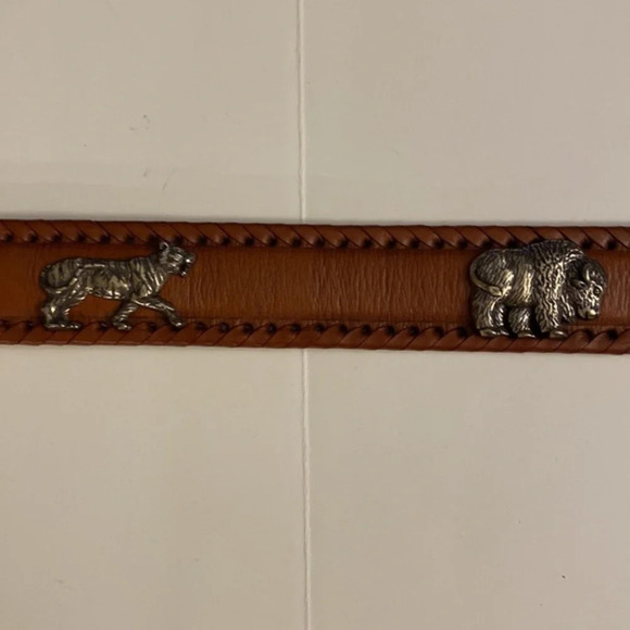 Brighton Wildlife Leather Belt 90s‎ Vintage Y2K main image 5